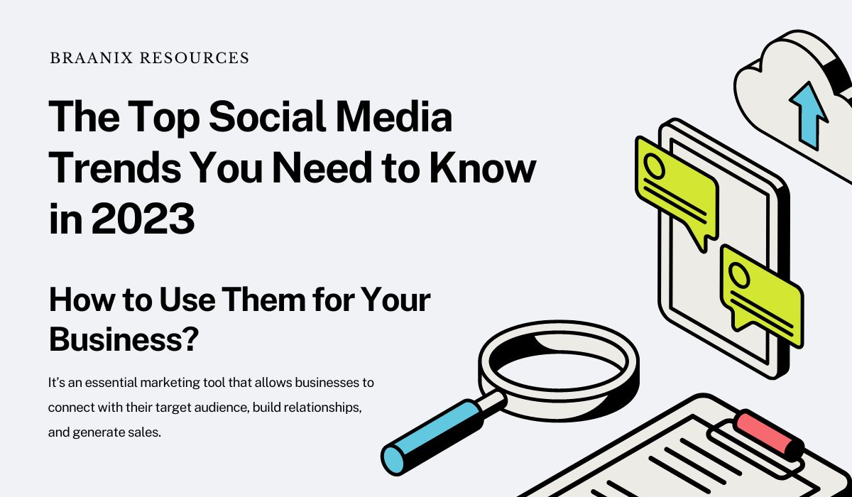 The Top Social Media Trends You Need to Know in 2023 and How to Use Them for Your Business